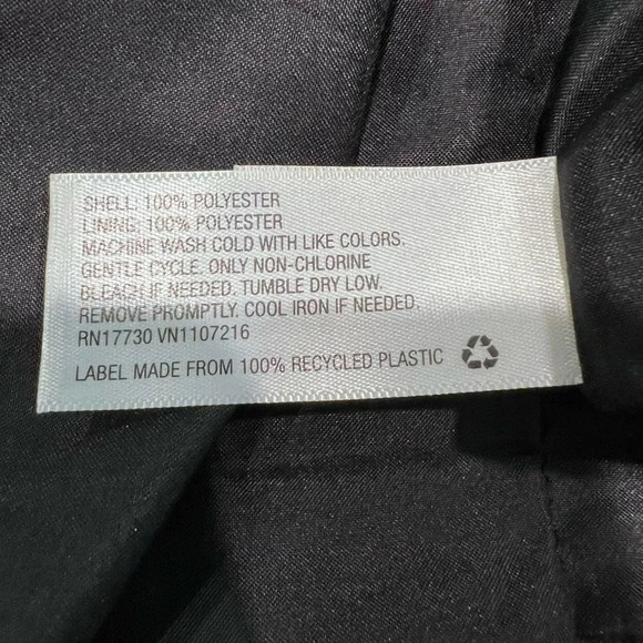 A New Day Black and White Floral Dress Raffles Wrap Design Size Large - Picture 9 of 9